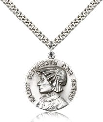 Sterling Silver St. Ann Medal Pendant" itemprop="image