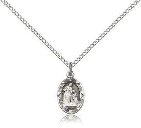 Sterling Silver St. Ann Medal Pendant" itemprop="image