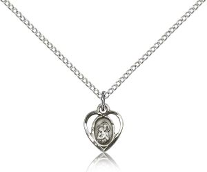 Sterling Silver St. Ann Medal Pendant" itemprop="image