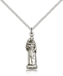 Sterling Silver St. Anthony Medal Pendant" itemprop="image