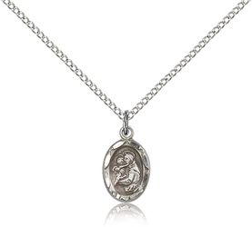 Sterling Silver St. Anthony Medal Pendant" itemprop="image