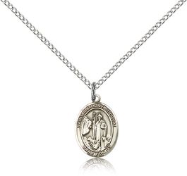 Sterling Silver St. Anthony of Egypt Patron Saint Medal Pendant - Small" itemprop="image