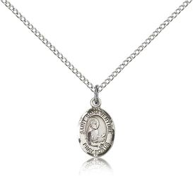 Sterling Silver St. Bonaventure Patron Saint Medal Pendant - Small" itemprop="image