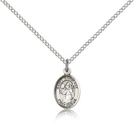 Sterling Silver St. Boniface Patron Saint Medal Pendant - Small" itemprop="image