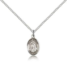 Sterling Silver St. Bruno Patron Saint Medal Pendant - Small" itemprop="image