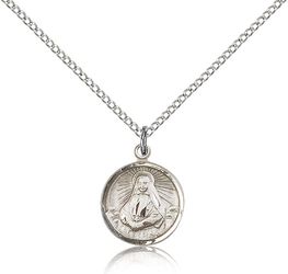 Sterling Silver St. Cabrini Medal Pendant" itemprop="image