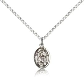 Sterling Silver St. Christian Demosthenes Patron Saint Medal Pendant - Small" itemprop="image