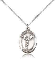 Sterling Silver St. Christopher/Cheerleading Penda - Medium" itemprop="image