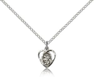 Sterling Silver St. Christopher Medal Pendant" itemprop="image