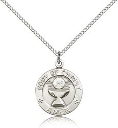 Sterling Silver St. Christopher Medal Pendant" itemprop="image