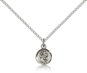 Sterling Silver St. Christopher Medal Pendant" itemprop="image