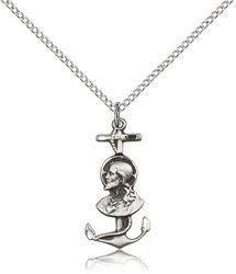 Sterling Silver St. Christopher Medal Pendant" itemprop="image