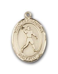 Sterling Silver St. Christopher Patron Saint Medal Pendant - Small" itemprop="image