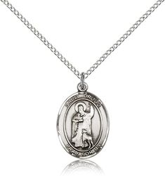 Sterling Silver St. Christopher/Skateboarding Pend - Medium" itemprop="image