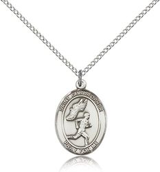 Sterling Silver St. Christopher/Track&Field Men Pe - Medium" itemprop="image