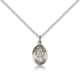 Sterling Silver St. Colette Patron Saint Medal Pendant - Small" itemprop="image