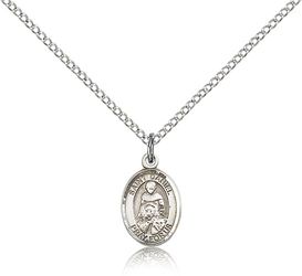 Sterling Silver St. Daniel Patron Saint Medal Pendant - Small" itemprop="image