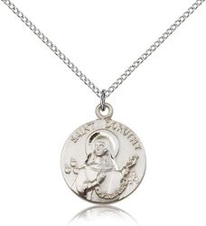 Sterling Silver St. Dorothy Medal Pendant" itemprop="image