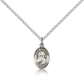 Sterling Silver St. Dorothy Patron Saint Medal Pendant - Small" itemprop="image