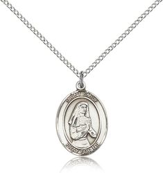 Sterling Silver St. Emily De Vialar Patron Saint Medal Pendant - Medium" itemprop="image