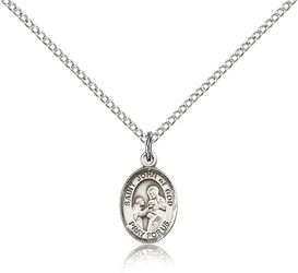 Sterling Silver St. John of God Patron Saint Medal Pendant - Small" itemprop="image