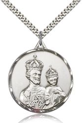 Sterling Silver St. Joseph Medal Pendant" itemprop="image