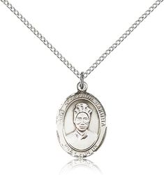 Sterling Silver St. Josephine Bakhita Patron Saint Medal Pendant - Medium" itemprop="image