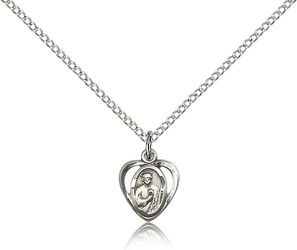 Sterling Silver St. Jude Medal Pendant" itemprop="image