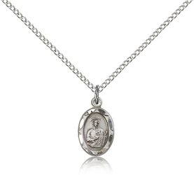 Sterling Silver St. Jude Medal Pendant" itemprop="image