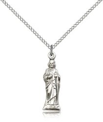 Sterling Silver St. Jude Medal Pendant" itemprop="image