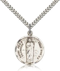 Sterling Silver St. Jude Medal Pendant" itemprop="image