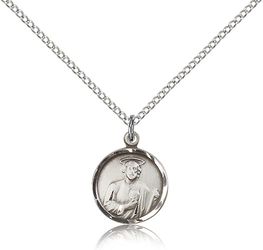 Sterling Silver St. Jude Medal Pendant" itemprop="image