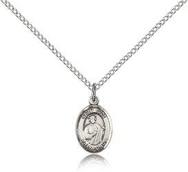 Sterling Silver St. Jude Thaddeus Patron Saint Medal Pendant - Small" itemprop="image