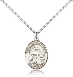 Sterling Silver St. Julia Billiart Patron Saint Medal Pendant - Medium" itemprop="image