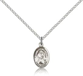 Sterling Silver St. Julia Billiart Patron Saint Medal Pendant - Small" itemprop="image