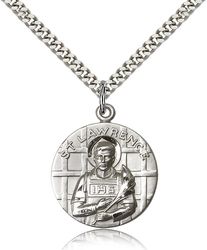 Sterling Silver St. Lawrence Medal Pendant" itemprop="image