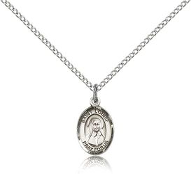 Sterling Silver St. Louise de Marillac Patron Saint Medal Pendant - Small" itemprop="image