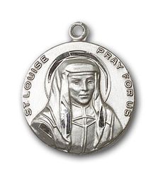 Sterling Silver St. Louise Medal Pendant" itemprop="image