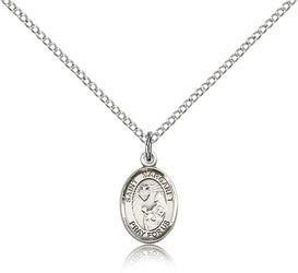 Sterling Silver St. Margaret Mary Alacoque Patron Saint Medal Pendant - Small" itemprop="image