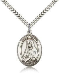 Sterling Silver St. Martha Patron Saint Medal Pendant - Large" itemprop="image