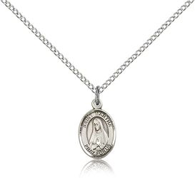 Sterling Silver St. Martha Patron Saint Medal Pendant - Small" itemprop="image