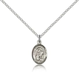 Sterling Silver St. Martin of Tours Patron Saint Medal Pendant - Small" itemprop="image