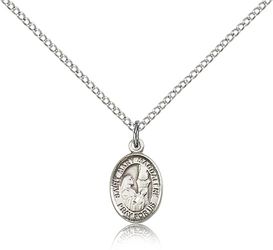 Sterling Silver St. Mary Magdalene Patron Saint Medal Pendant - Small" itemprop="image