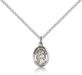 Sterling Silver St. Matthew the Apostle Patron Saint Medal Pendant - Small" itemprop="image