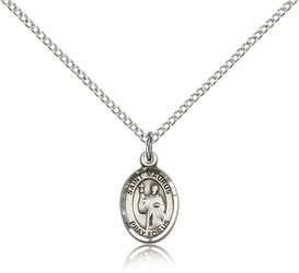 Sterling Silver St. Maurus Patron Saint Medal Pendant - Small" itemprop="image