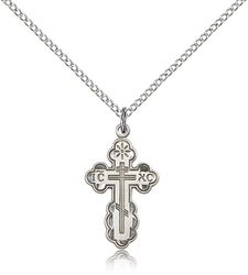 Sterling Silver St. Olga Medal Pendant" itemprop="image