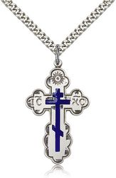 Sterling Silver St. Olga Medal Pendant" itemprop="image