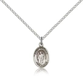 Sterling Silver St. Patrick Patron Saint Medal Pendant - Small" itemprop="image