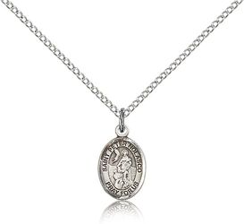 Sterling Silver St. Peter Nolasco Patron Saint Medal Pendant - Small" itemprop="image