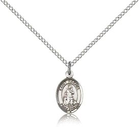 Sterling Silver St. Rachel Patron Saint Medal Pendant - Small" itemprop="image